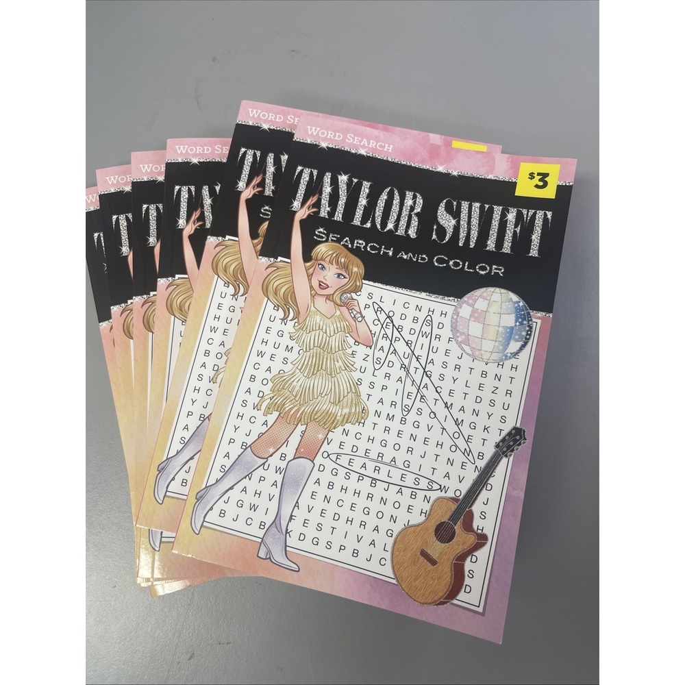 Taylor Swift Word Search & Color NEW Paperback Lot Of 6 Each 31 Puzzles/coloring